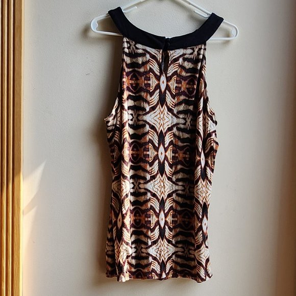 a.n.a Woman Animal Print Halter Tank Top Size 1X - Picture 13 of 16